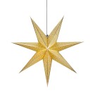 Stjärna Glitter Guld 75cm